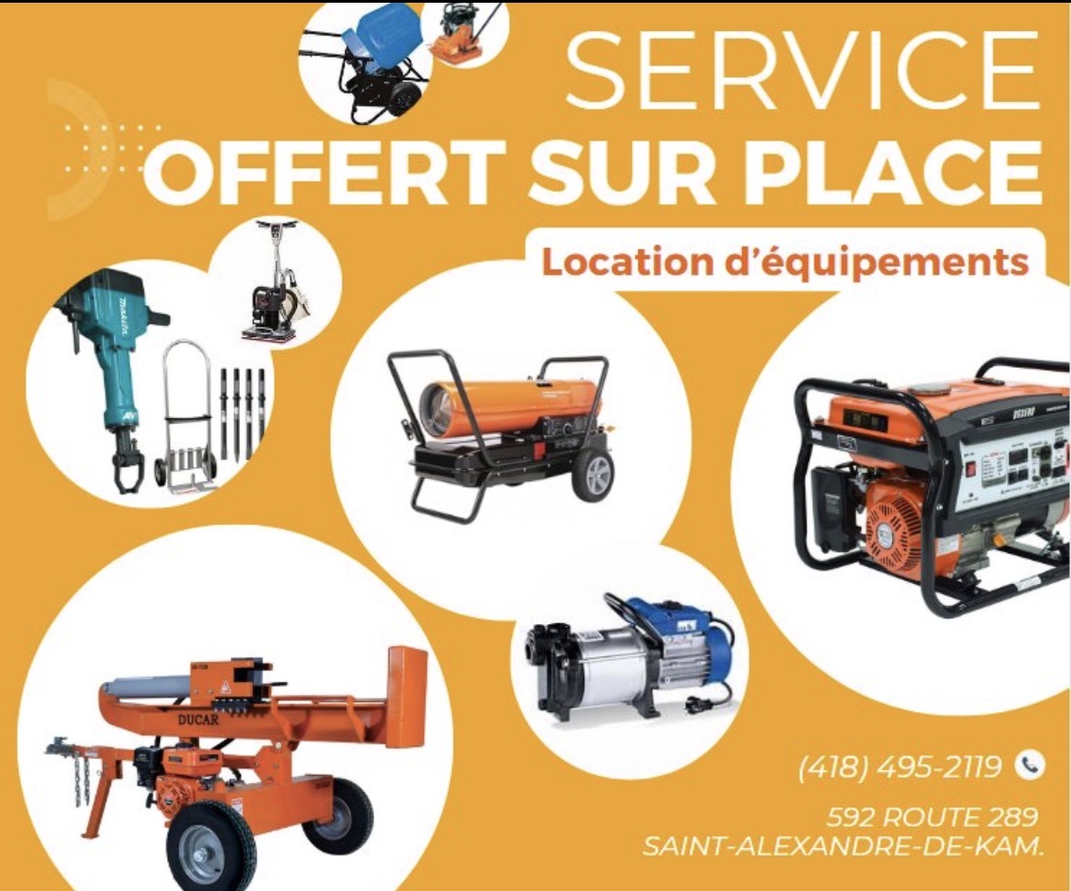 Location d'équipements